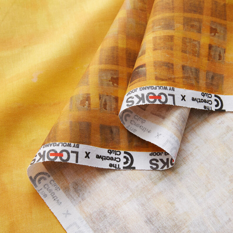 GOTS Batiste de coton Tissu bordure à carreaux avec dégradé de couleurs | TCC x LOOKS by Wolfgang,  image number 4