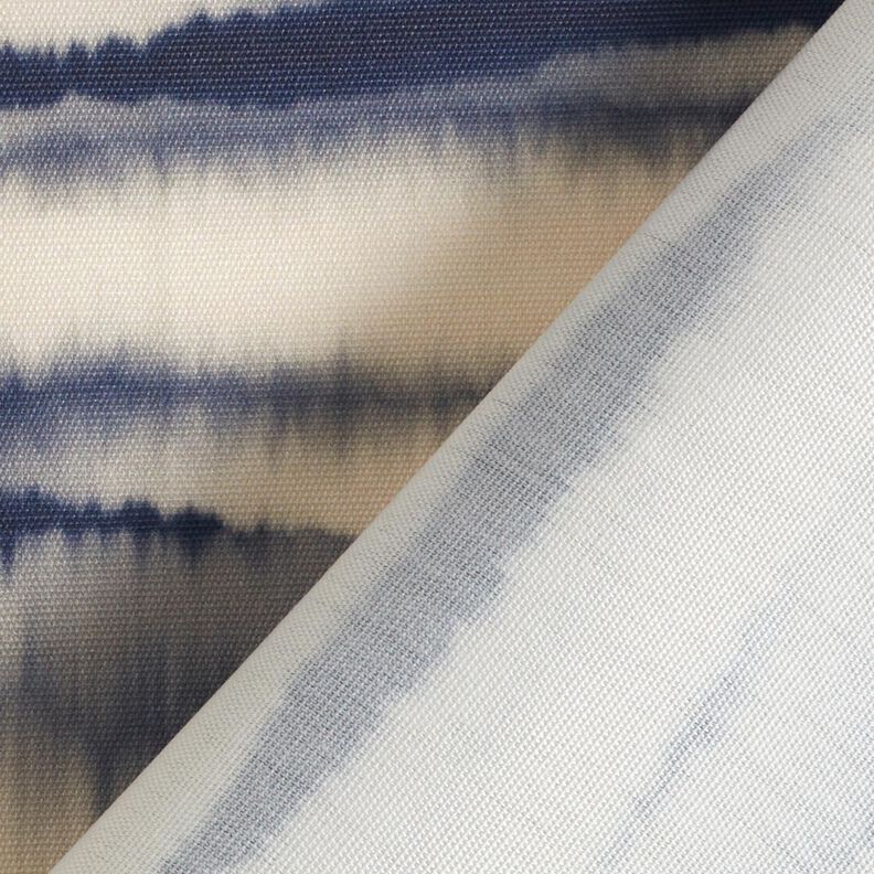 Tissu d’extérieur Canvas batik – sable/bleu nuit, image number 5