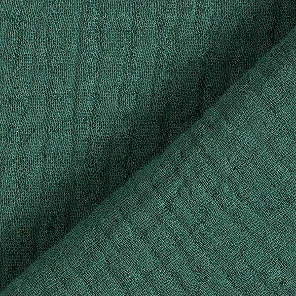 GOTS Tissu triple gaze de coton – vert foncé,  image number 5
