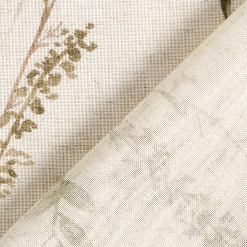 Tissu pour voilages Voile Branches tendres – nature/pin foncé,  image number 4