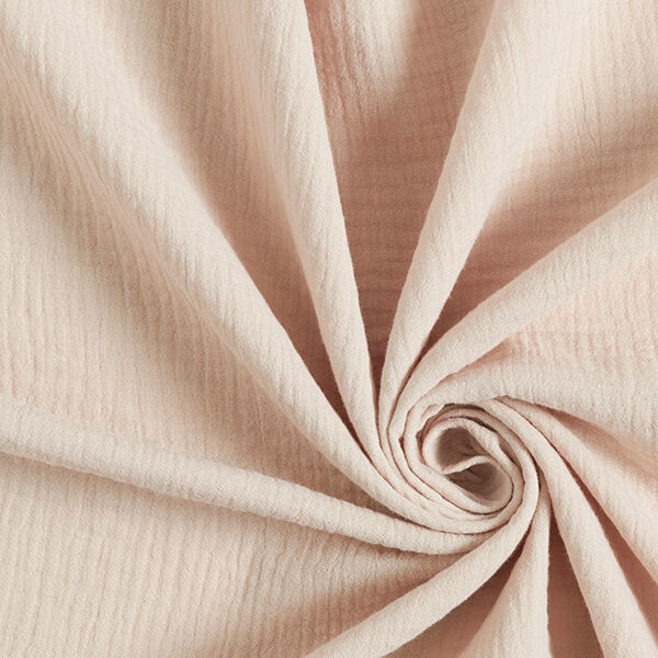 Tissu double gaze de coton – beige clair,  image number 1