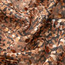 Crêpe mousseline Taches et pois dorés – marron/or métallisé,  thumbnail number 2