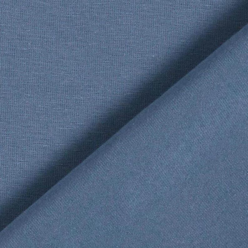 Jersey coton Medium uni – bleu jean,  image number 5