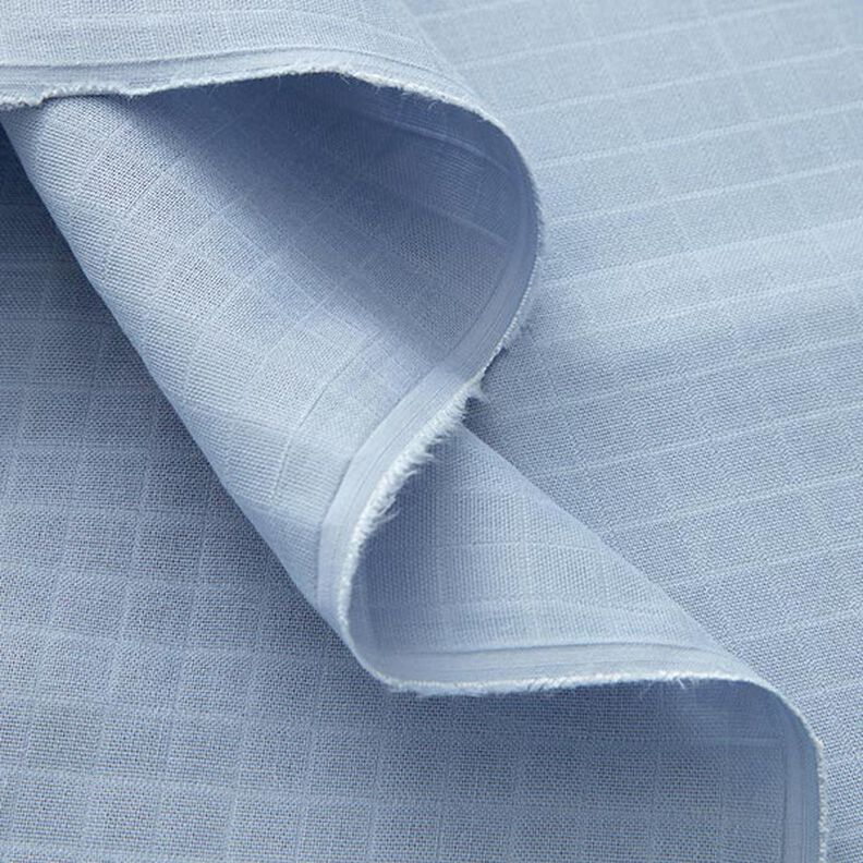 Tissu double gaze de coton Carreaux Double face – bleu clair,  image number 3