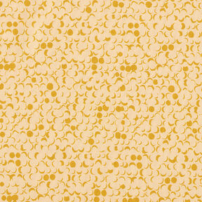 GOTS French Terry Sweat d’été Pois | Tula – sable/moutarde, 
