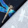 Jersey coton Libellules | Glitzerpüppi – bleu nuit/turquoise clair,  thumbnail number 4