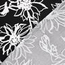 Mélange viscose lin Tournesols abstraits – noir/blanc,  thumbnail number 4