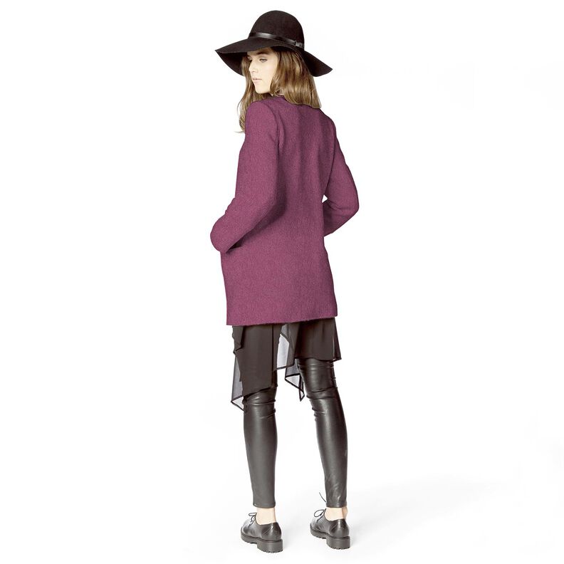 Loden de laine foulé – mauve,  image number 10