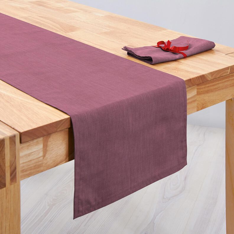 Tissu de lin en ramie mélangée medium – vieux rose foncé,  image number 6