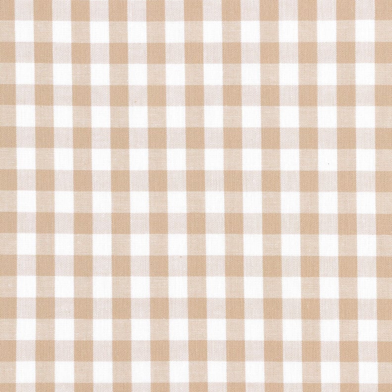 Tissu en coton Vichy à carreaux 1 cm – anémone/blanc,  image number 1