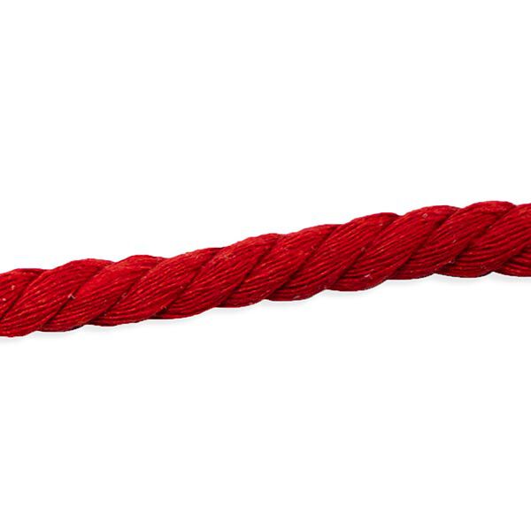 Cordelette en coton [ Ø 8 mm ] – rouge vif,  image number 1