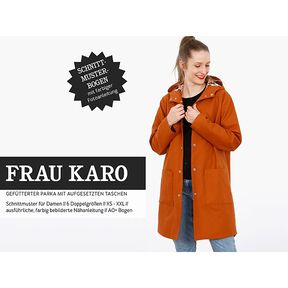 FRAU KARO - Parka à capuche doublée avec poches plaquées, Studio Schnittreif | XS - XXL, 