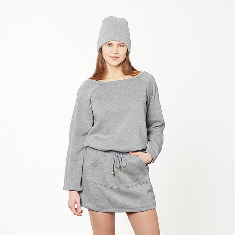 Sweatshirt mélangé gratté – gris clair,  image number 9