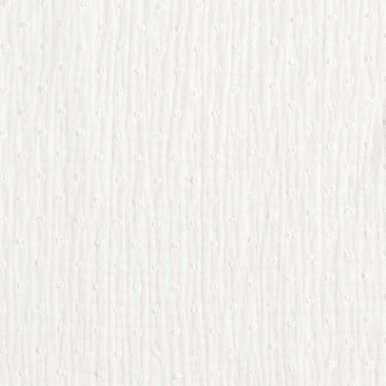 Tissu double gaze de coton dobby – écru,  image number 1
