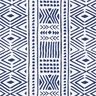 Tissu de décoration Canvas Ethno – bleu marine/blanc,  thumbnail number 1
