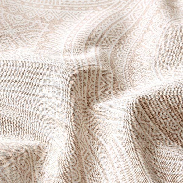 Tissu de décoration Canvas Mandala – nature/blanc,  image number 2