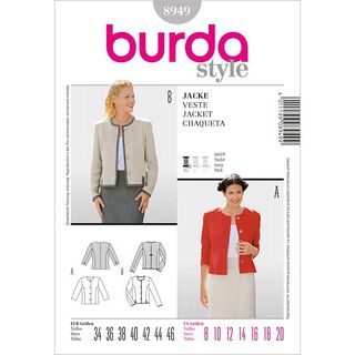 Veste courte, Burda 8949, 