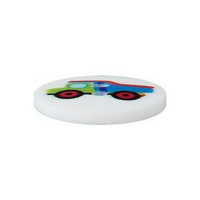 Bouton polyester Véhicules de chantier – bleu, 