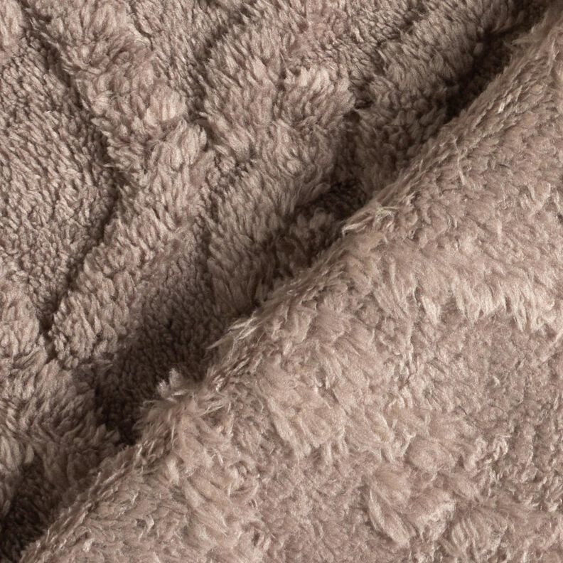 Fourrure synthétique Diamants – taupe,  image number 4