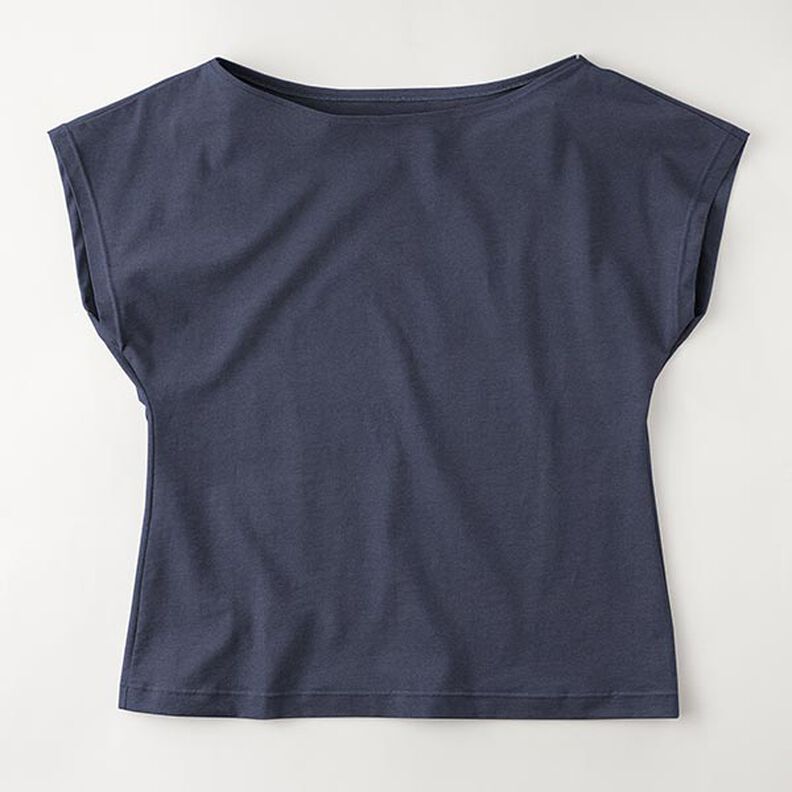 Bambou Jersey viscose Uni – bleu marine,  image number 8