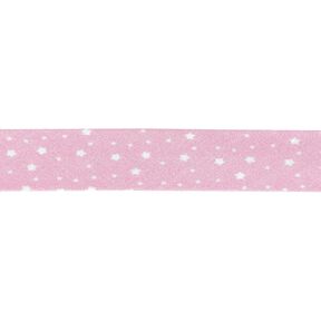 Biais étoiles Coton bio [20 mm] – rose, 