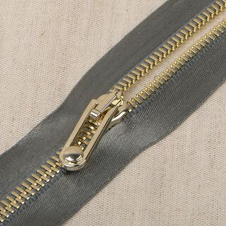 Fermeture à glissière brillante  – anthracite/or, 