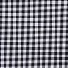 Tissu en coton Vichy à carreaux 1 cm – noir/blanc,  thumbnail number 1