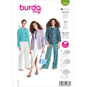 Veste | Burda 5830 | 34-48, 