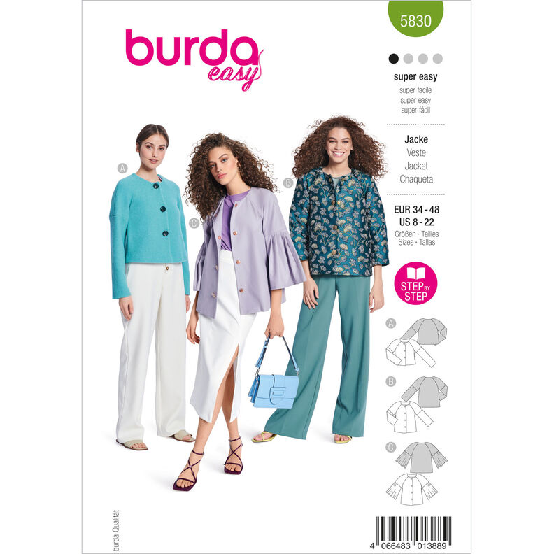 Veste | Burda 5830 | 34-48,  image number 1