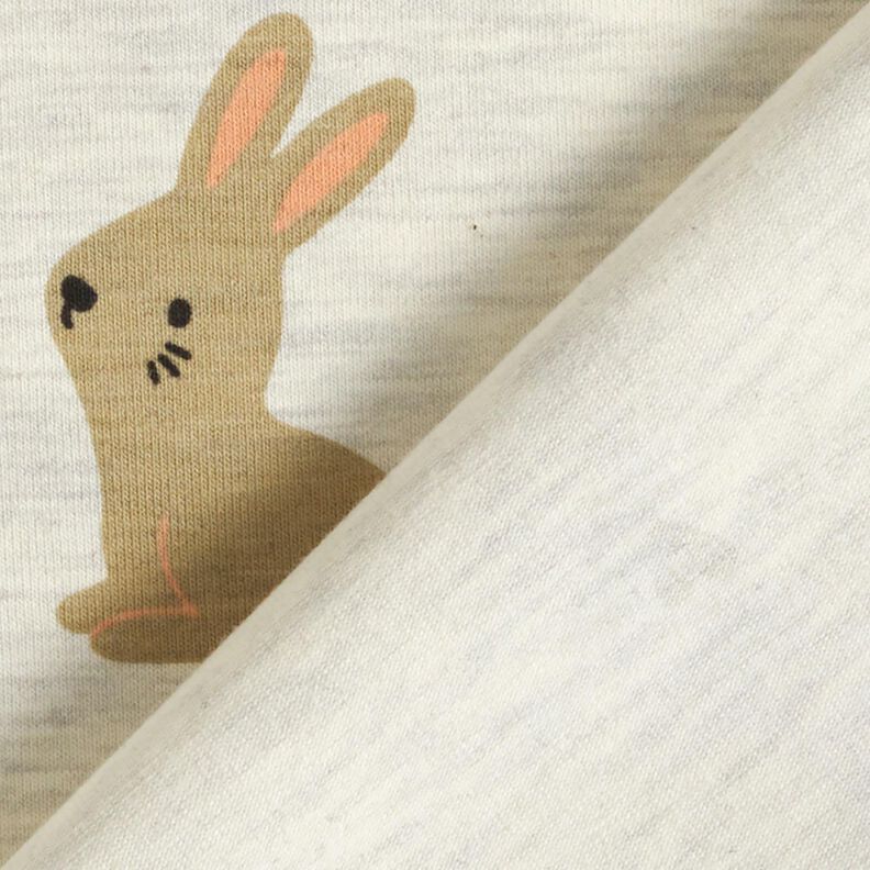 Jersey coton Lapins et petits cœurs | Poppy Fabrics – écru, image number 4