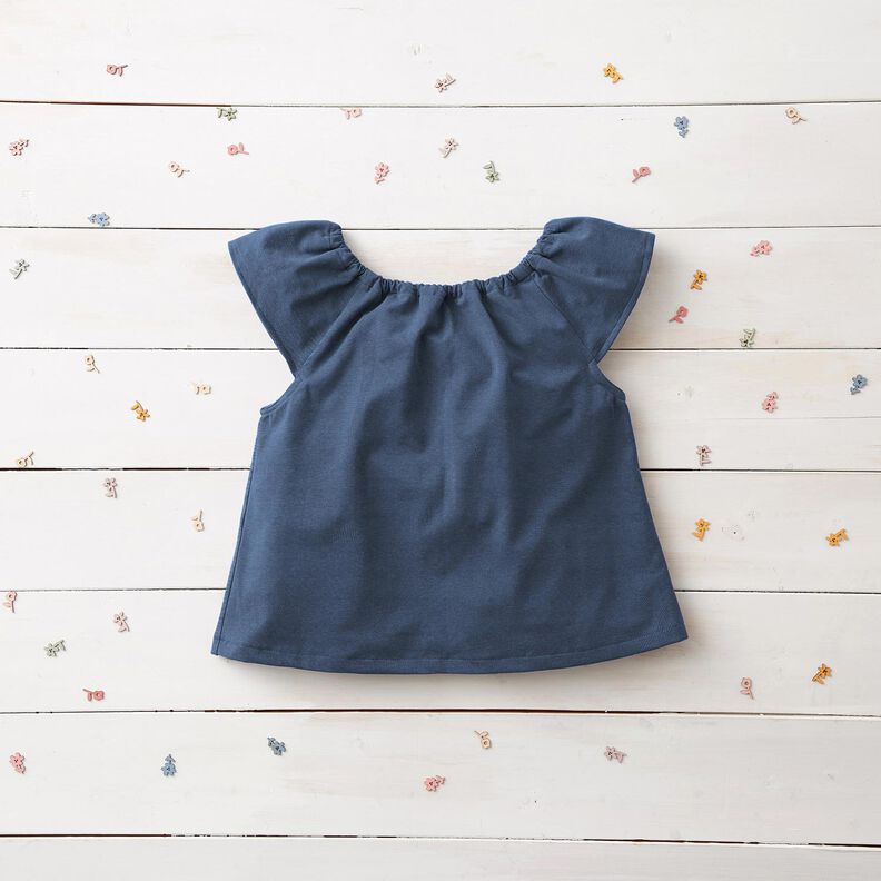 Jersey coton Medium uni – bleu océan, image number 8
