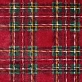 Polaire douillet Carreaux classiques – rouge foncé/vert sapin,  Polaire douillet Carreaux classiques – rouge foncé/vert sapin,