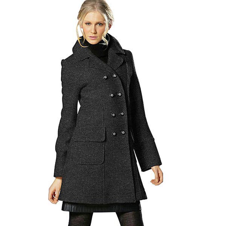 Loden de laine foulé – anthracite,  image number 4