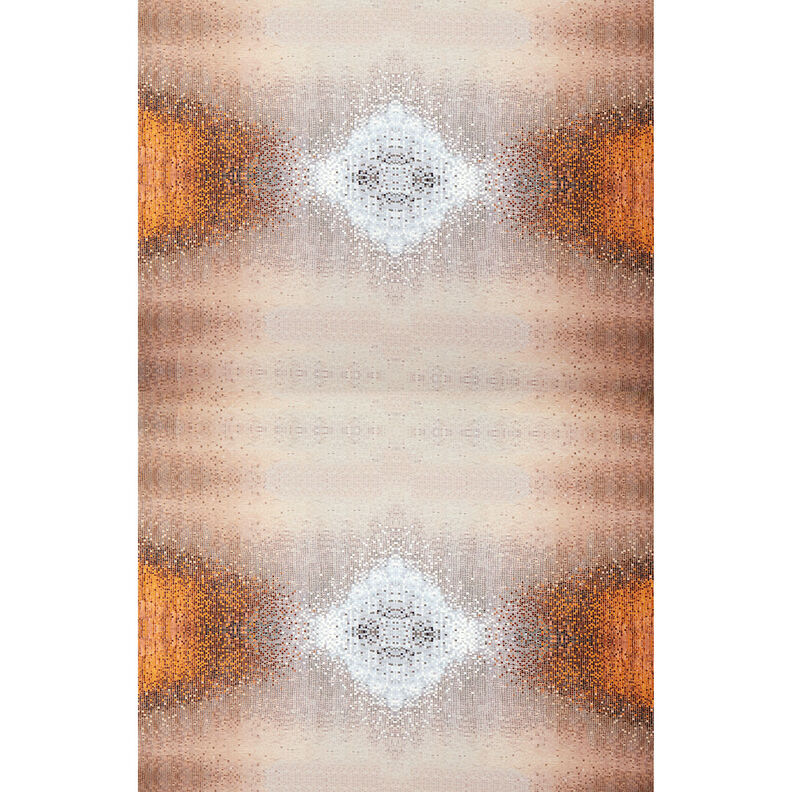 GOTS Jersey coton Mosaïque | TCC x LOOKS by Wolfgang Joop – caramel/taupe foncé,  image number 9