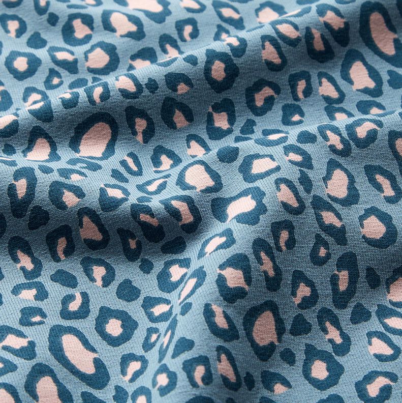 Sweat doux Motif léopard – bleu jean,  image number 2