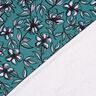 Jersey romanite Fleurs – pétrole/mauve,  thumbnail number 4