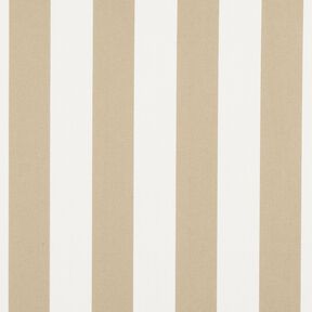 Tissu d’extérieur Canvas Blockstreifen – beige foncé/ivoire, 