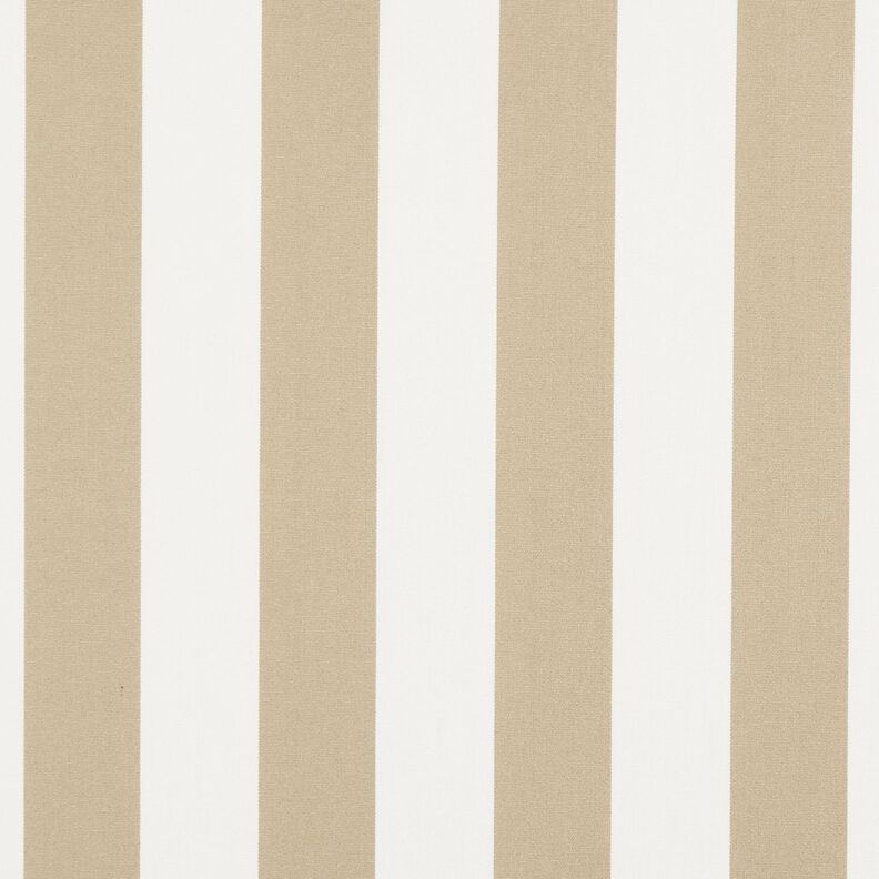 Tissu d’extérieur Canvas Blockstreifen – beige foncé/ivoire,  image number 1