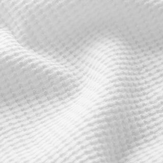Jersey de coton gaufré uni – blanc, 