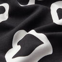 Polaire alpin Grands cœurs  – noir/blanc, 