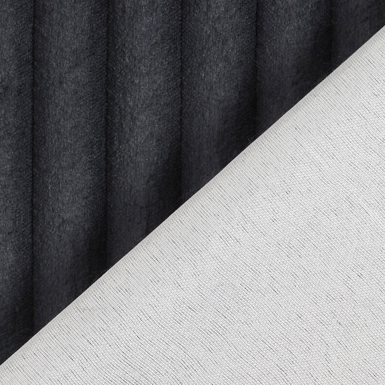 Tissu de revêtement Bandes de fourrure – noir, image number 5