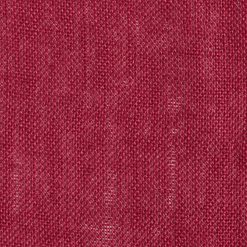 Tissu de décoration Jute Uni 150 cm – rouge foncé,  image number 5