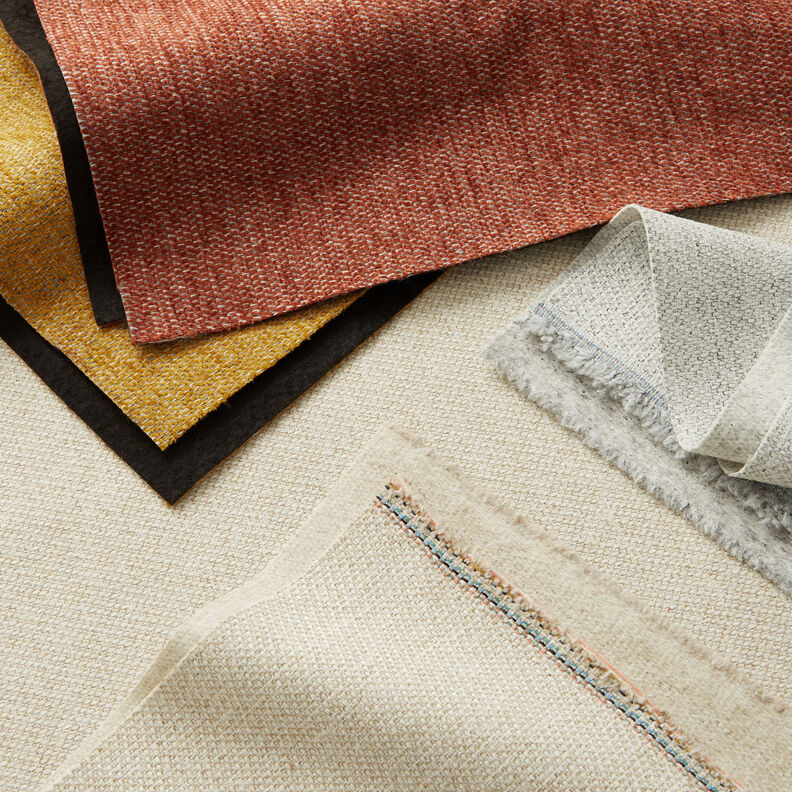 Tissu de revêtement Structure de tissage spéciale – beige clair, image number 5