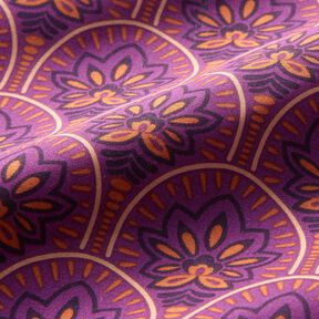 Coton enduit Sujets abstraits – pourpre, 