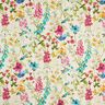 Tissu de décoration Semi-panama Wiesenblumen – nature/framboise,  thumbnail number 1