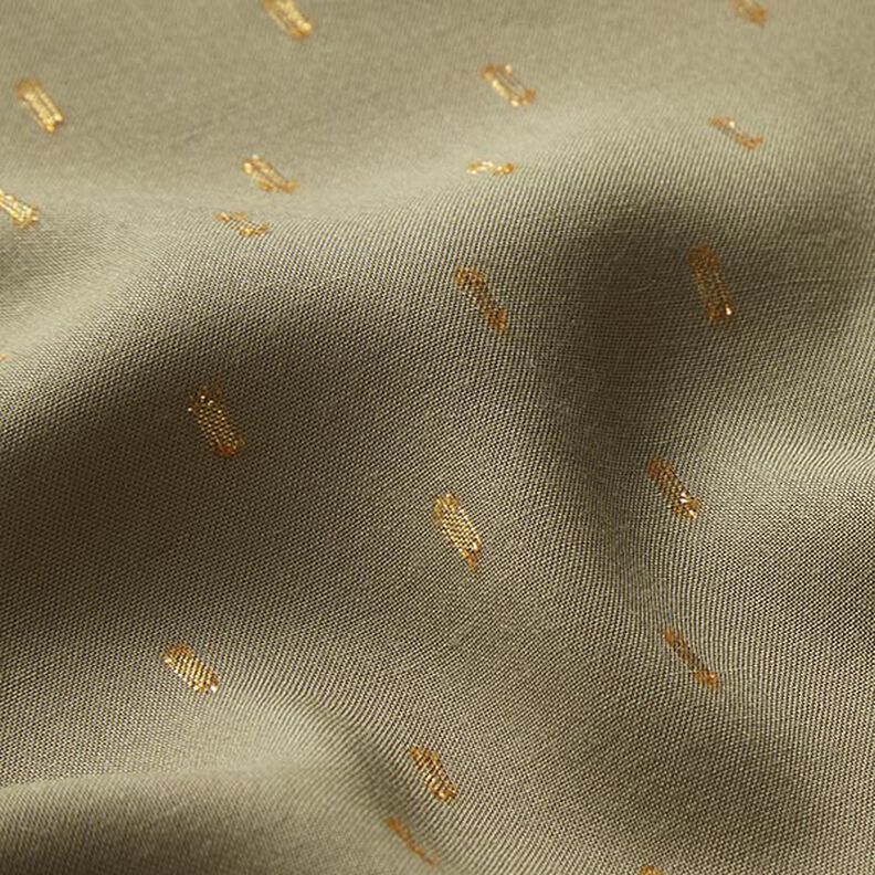 Tissu en viscose gouttes scintillantes – olive clair,  image number 3