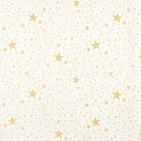 Tissu de décoration Jacquard Lurex Mer d'étoiles – beige clair/or, 