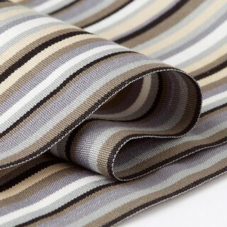 Extérieur Tissu pour chaise longue Rayures verticales, 44 cm – gris, 