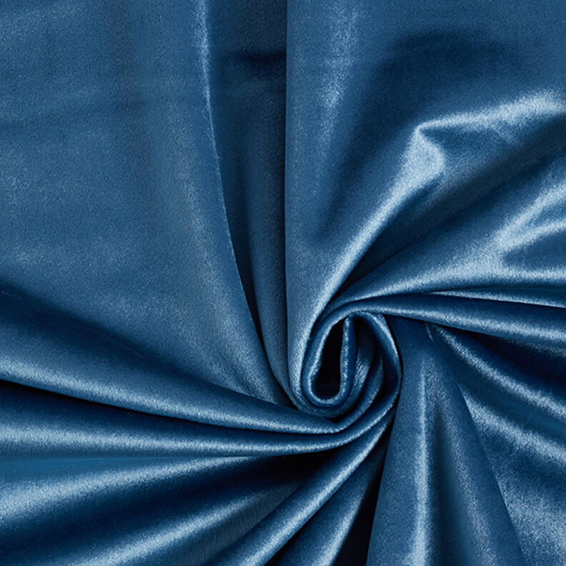 Tissu de décoration Velours – gris bleu,  image number 1