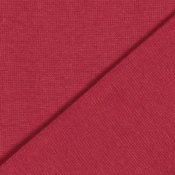 GOTS Bord-côtes coton | Tula – rouge bordeaux,  image number 3